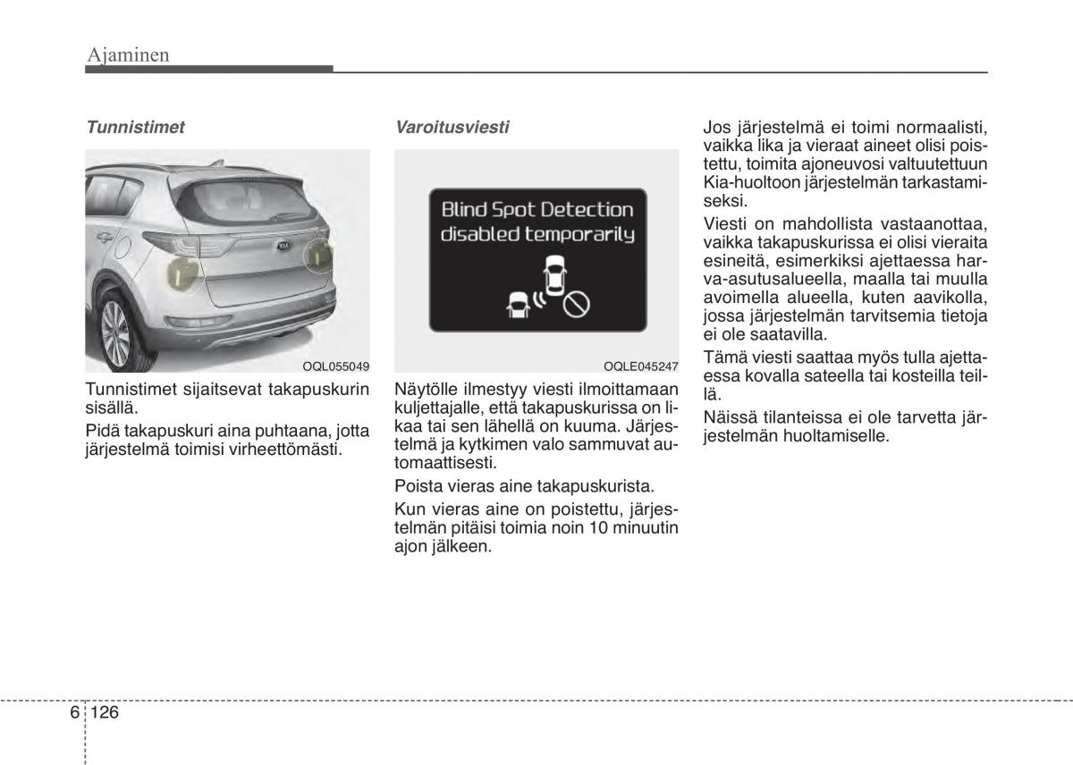 KIA Sportage IV omistajan kasikirja / page 558