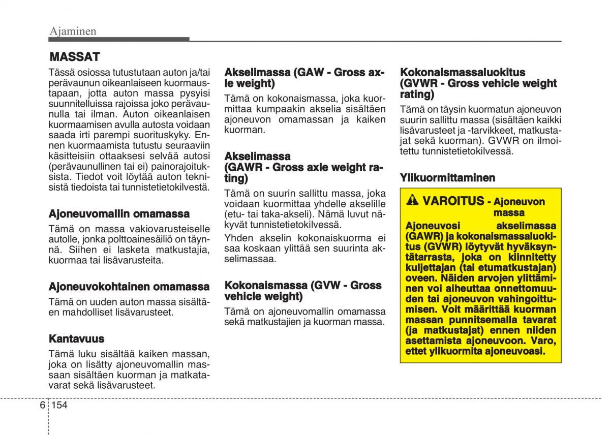 KIA Sportage IV omistajan kasikirja / page 586