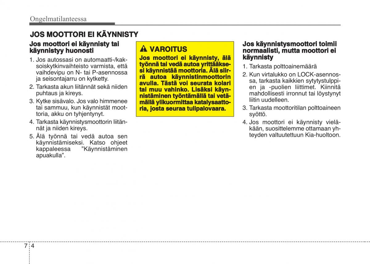 KIA Sportage IV omistajan kasikirja / page 590