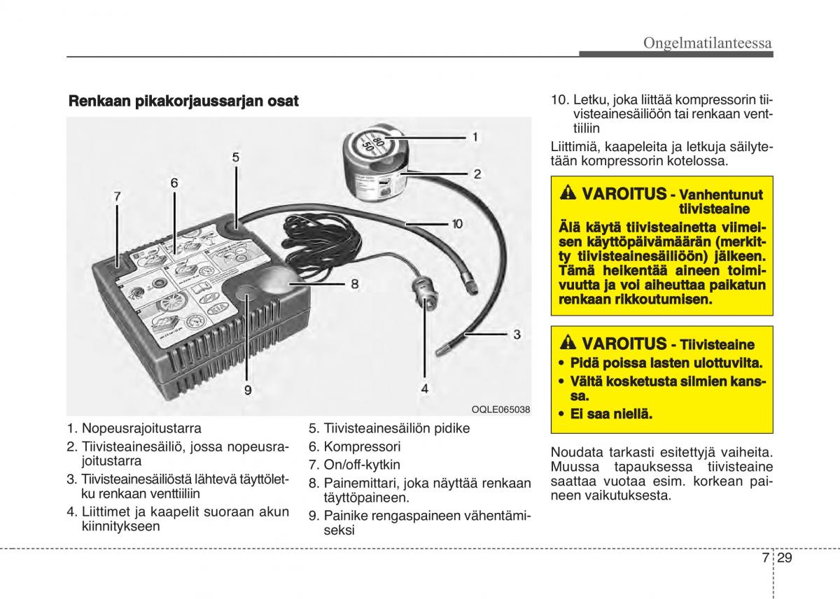 KIA Sportage IV omistajan kasikirja / page 615