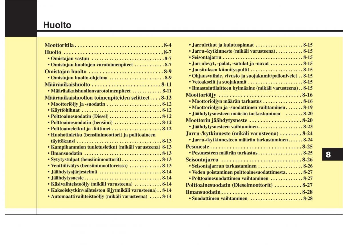 KIA Sportage IV omistajan kasikirja / page 626