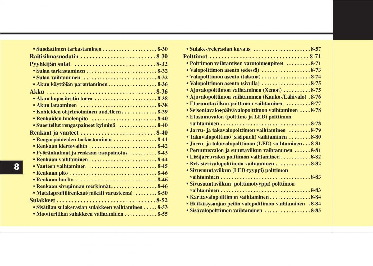 KIA Sportage IV omistajan kasikirja / page 627