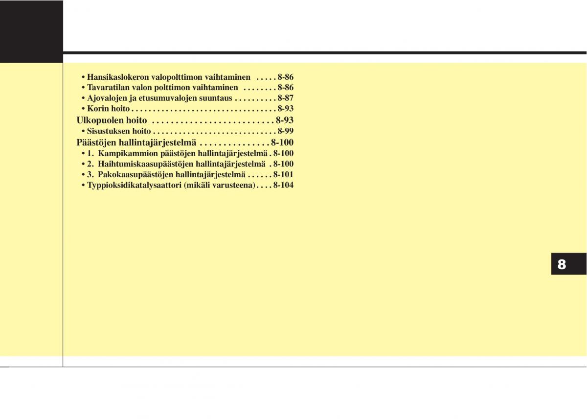 KIA Sportage IV omistajan kasikirja / page 628