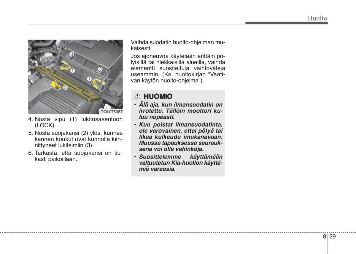 KIA Sportage IV omistajan kasikirja / page 654