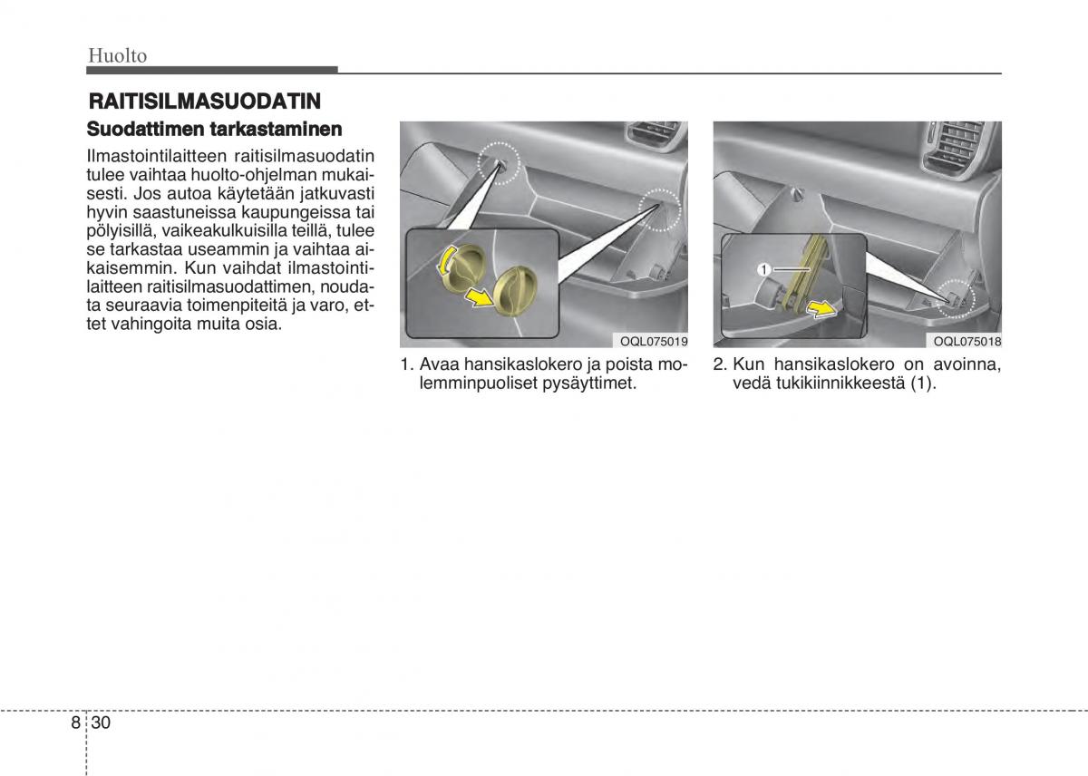 KIA Sportage IV omistajan kasikirja / page 655