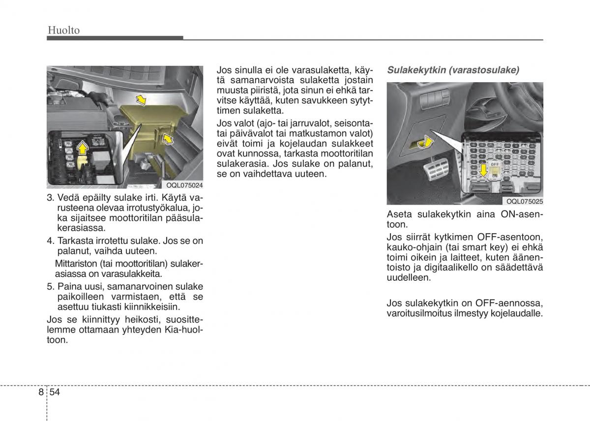 KIA Sportage IV omistajan kasikirja / page 679