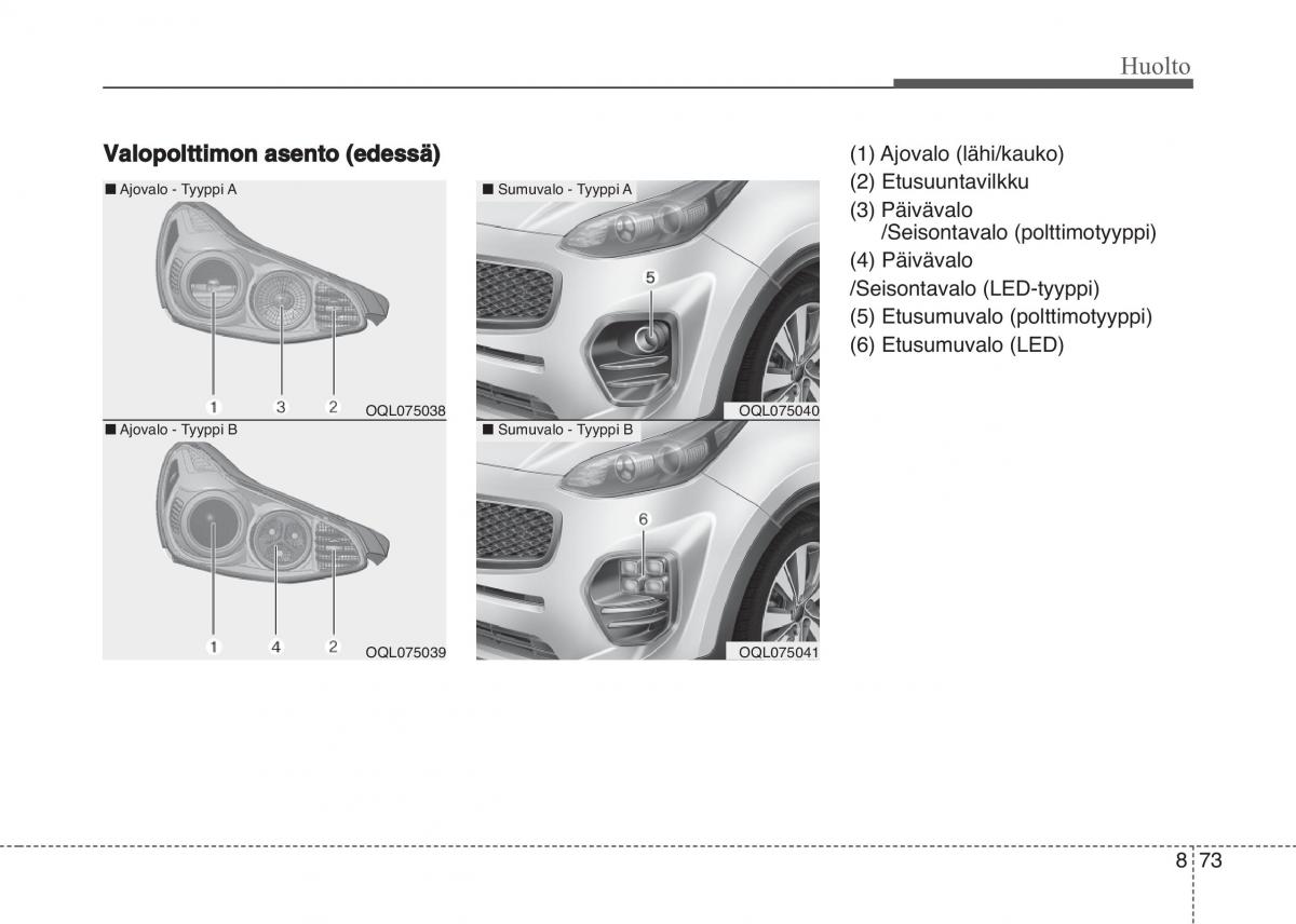 KIA Sportage IV omistajan kasikirja / page 698