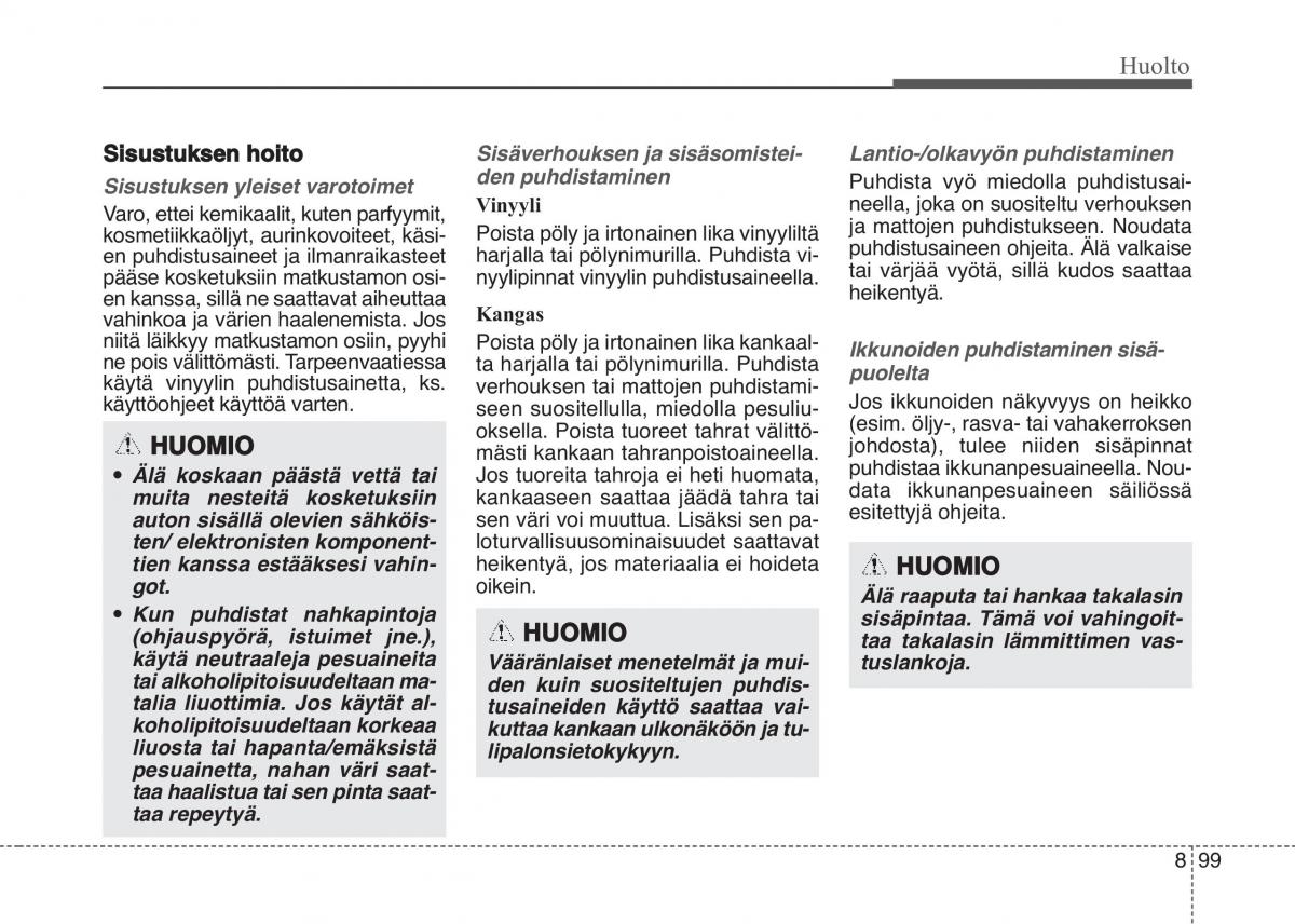 KIA Sportage IV omistajan kasikirja / page 724