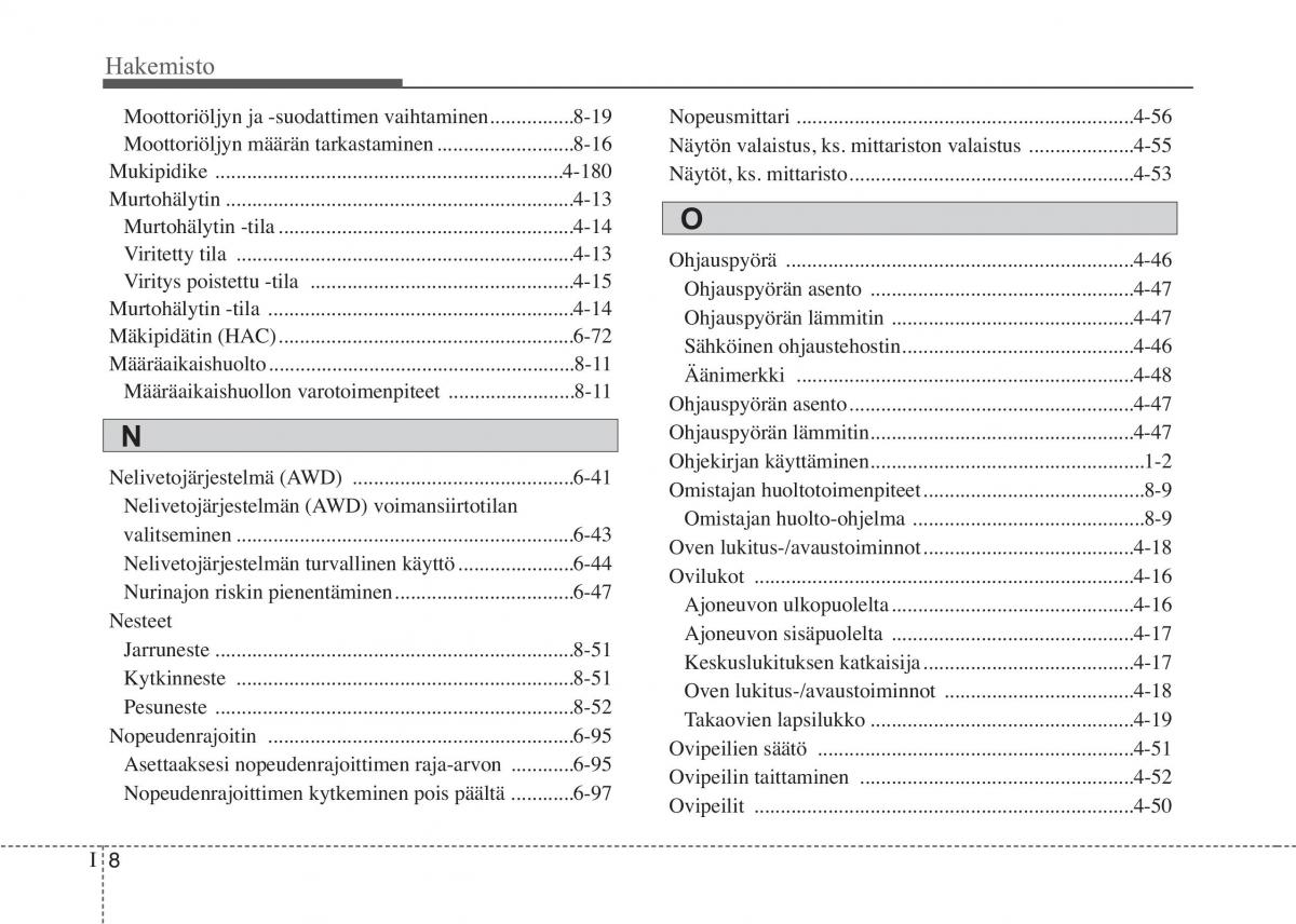 KIA Sportage IV omistajan kasikirja / page 751