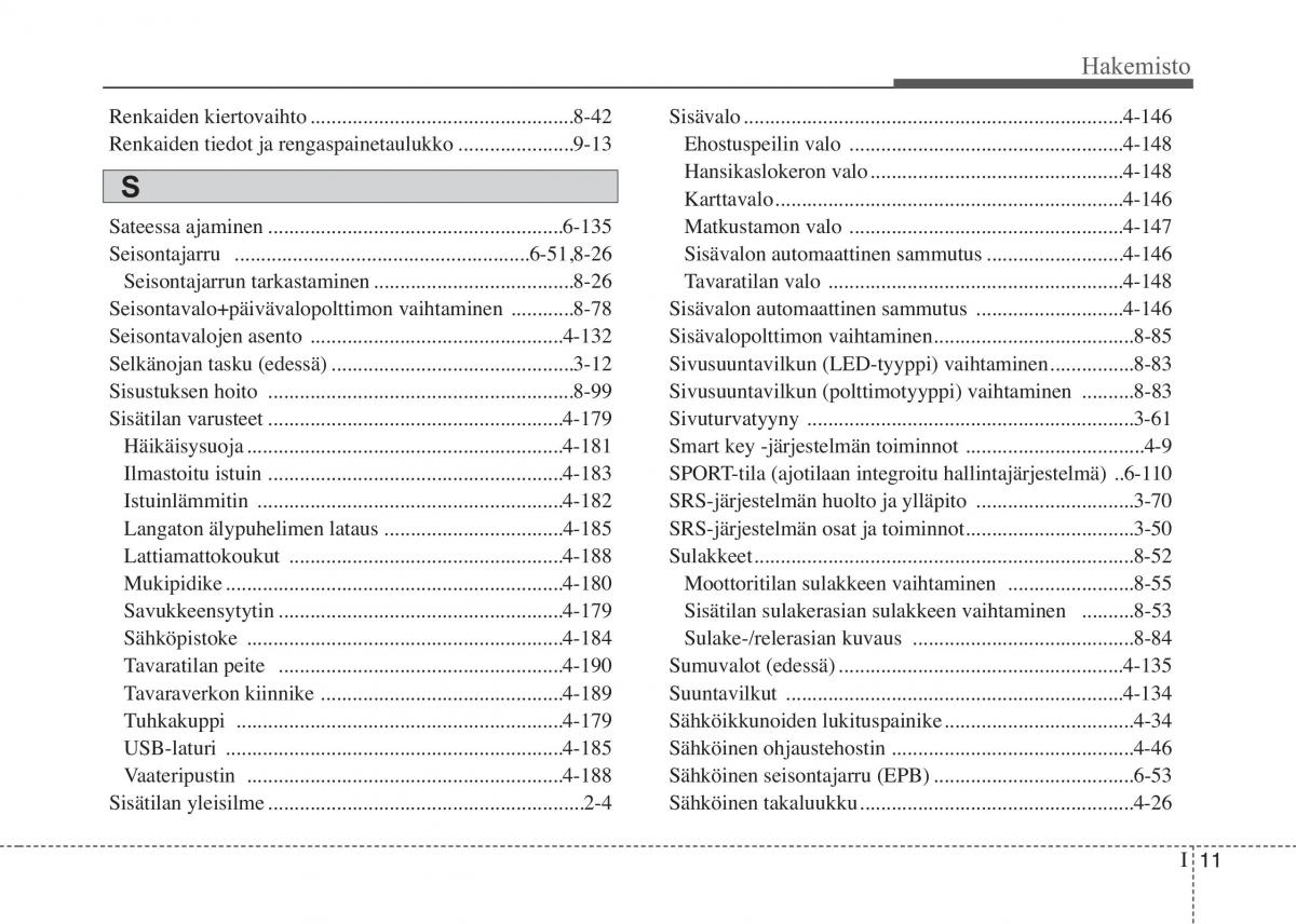 KIA Sportage IV omistajan kasikirja / page 754