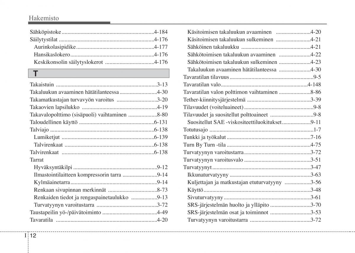 KIA Sportage IV omistajan kasikirja / page 755