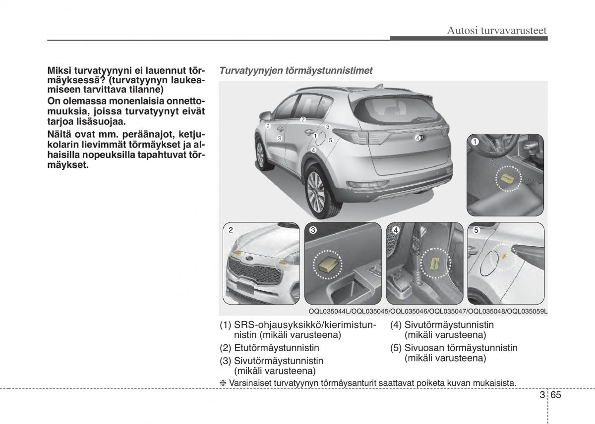 KIA Sportage IV omistajan kasikirja / page 84