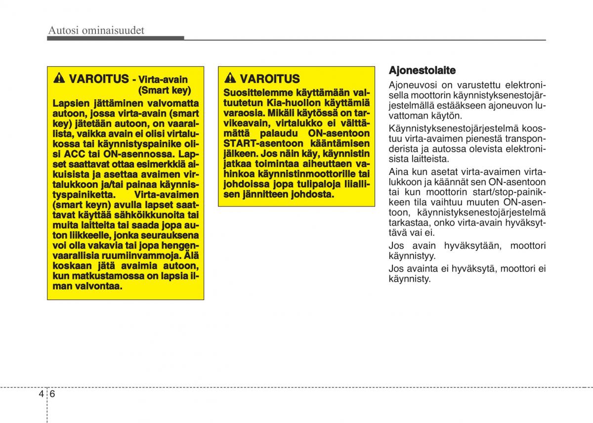 KIA Sportage IV omistajan kasikirja / page 97