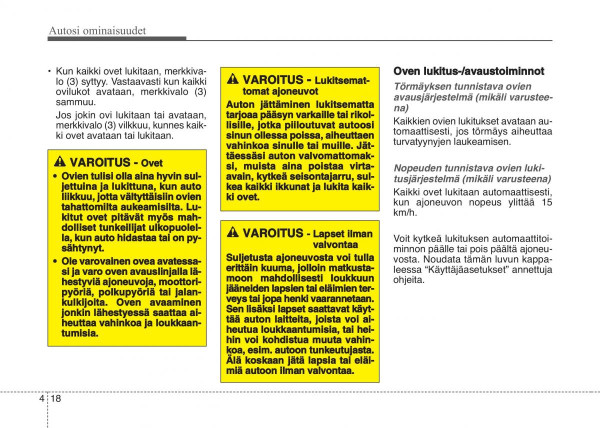 KIA Sportage IV omistajan kasikirja / page 109