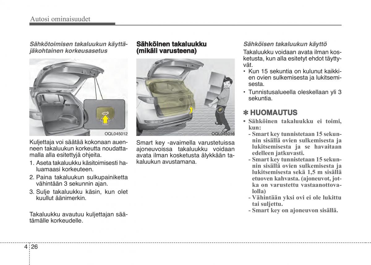 KIA Sportage IV omistajan kasikirja / page 117