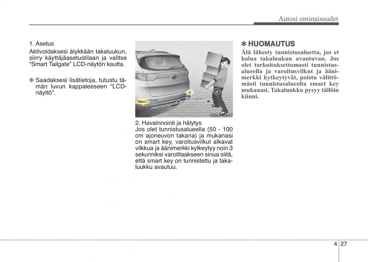 KIA Sportage IV omistajan kasikirja / page 118