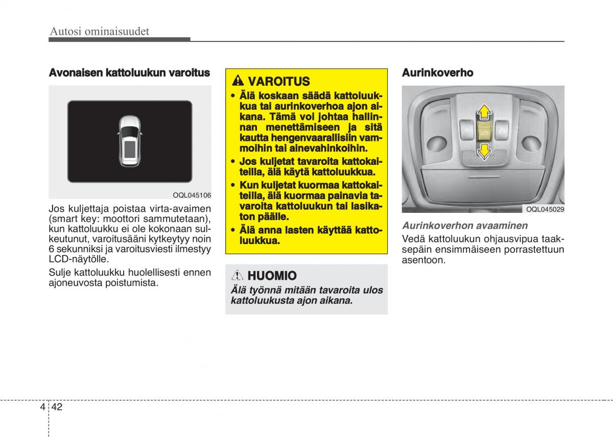 KIA Sportage IV omistajan kasikirja / page 133