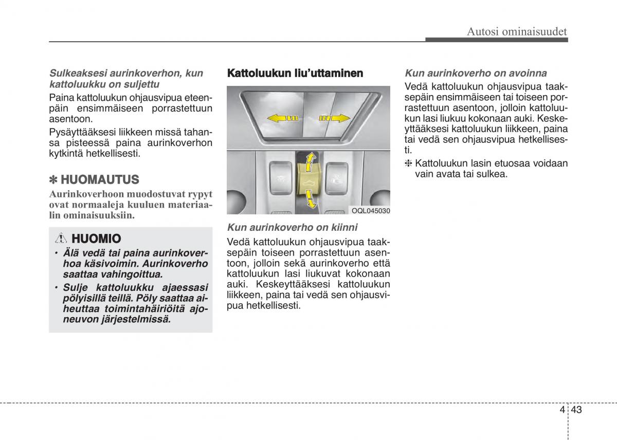 KIA Sportage IV omistajan kasikirja / page 134