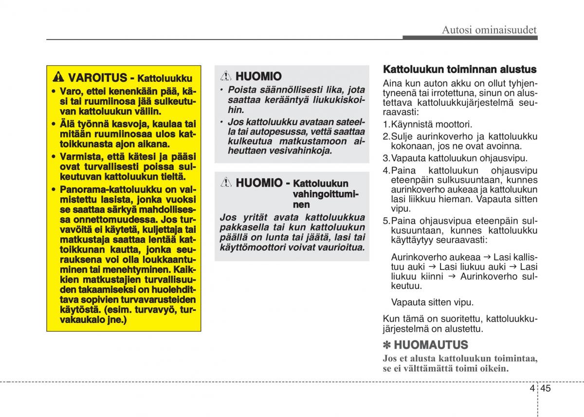 KIA Sportage IV omistajan kasikirja / page 136