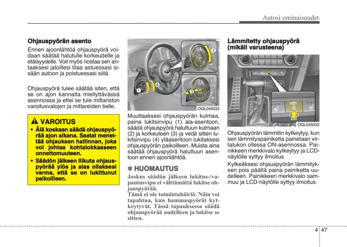 KIA Sportage IV omistajan kasikirja / page 138