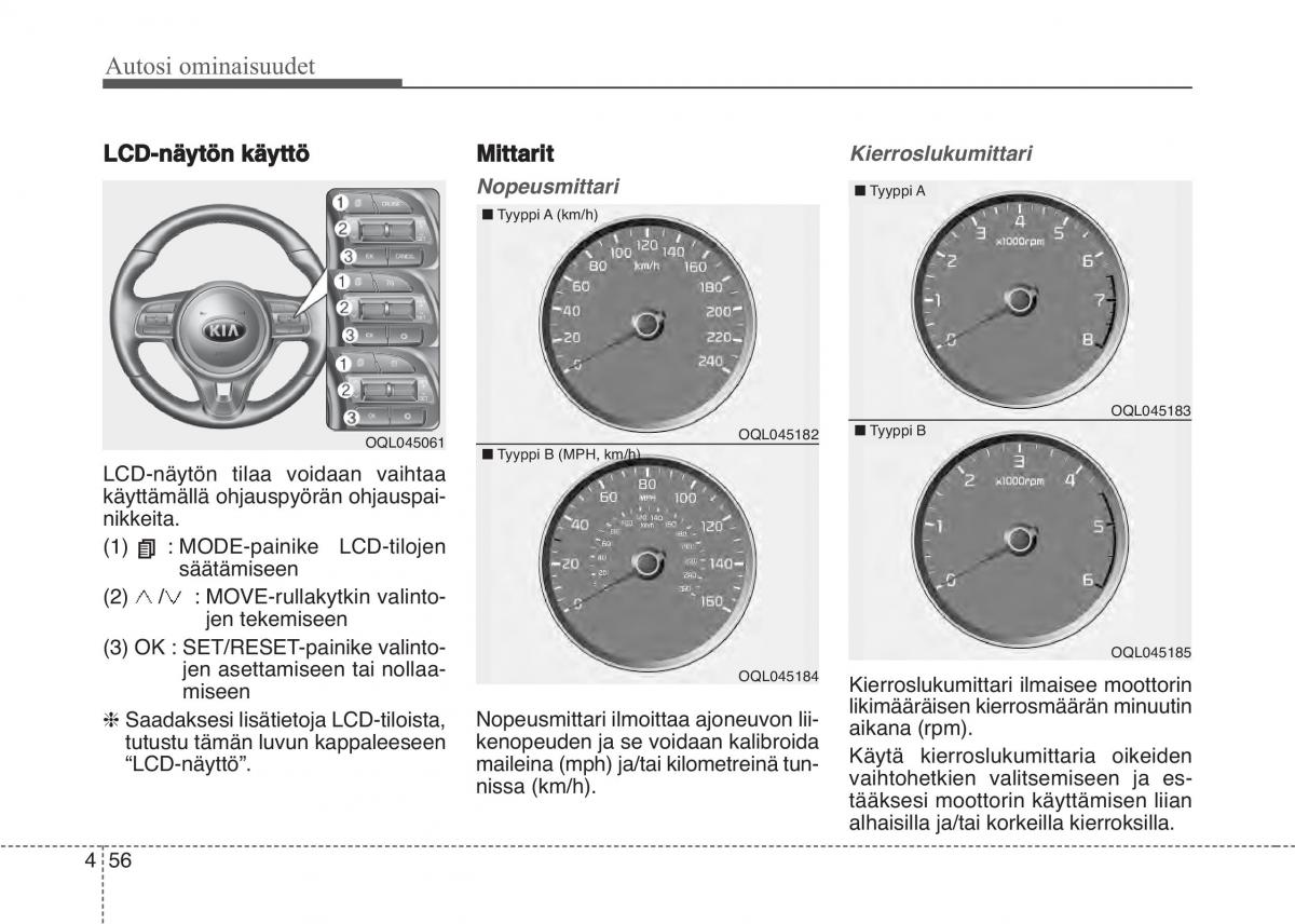 KIA Sportage IV omistajan kasikirja / page 147