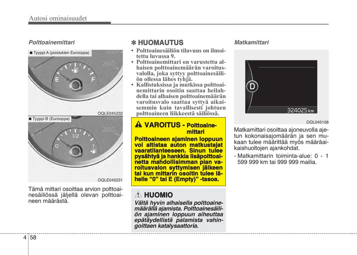 KIA Sportage IV omistajan kasikirja / page 149