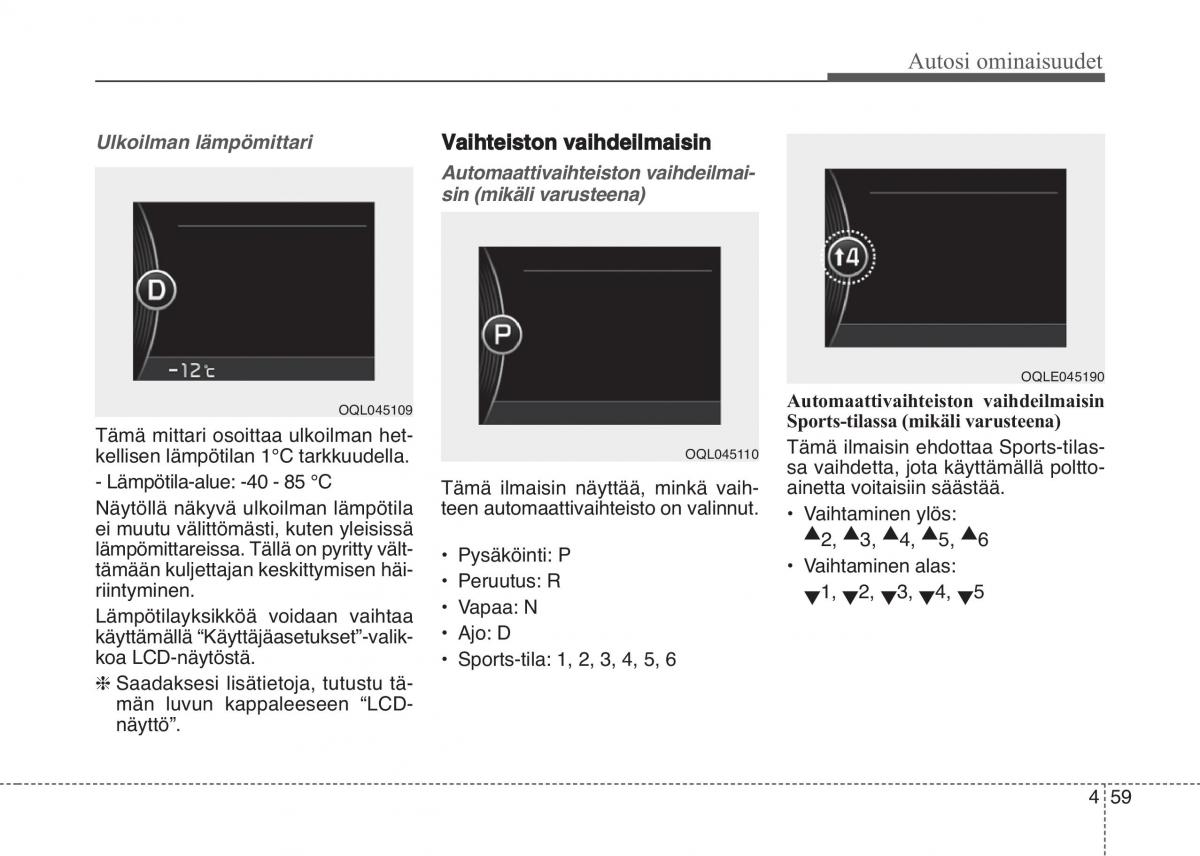 KIA Sportage IV omistajan kasikirja / page 150