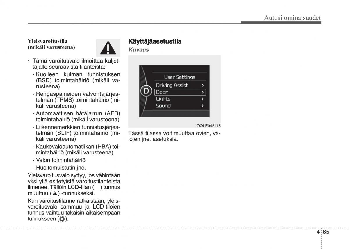 KIA Sportage IV omistajan kasikirja / page 156