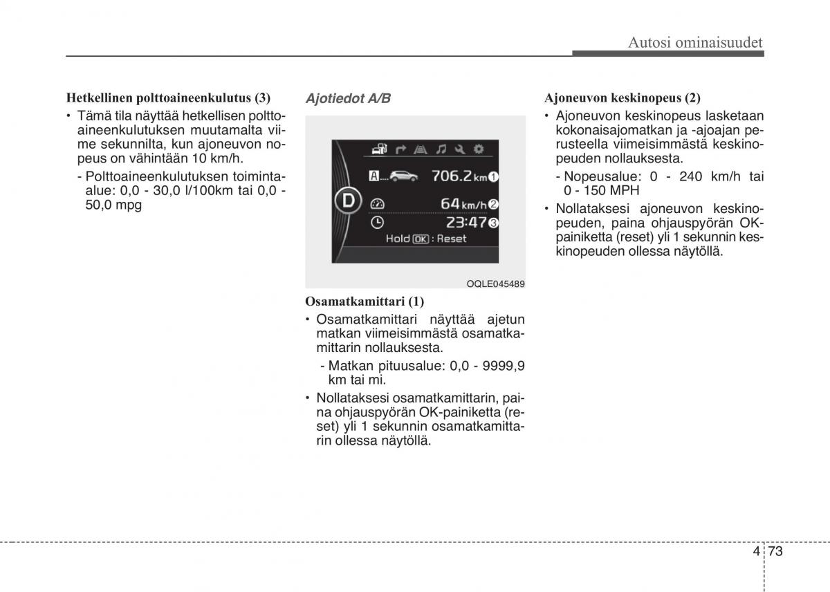 KIA Sportage IV omistajan kasikirja / page 164