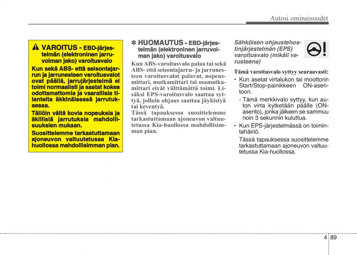 KIA Sportage IV omistajan kasikirja / page 180