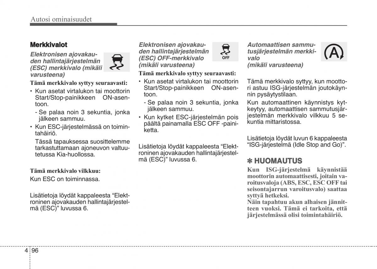 KIA Sportage IV omistajan kasikirja / page 187