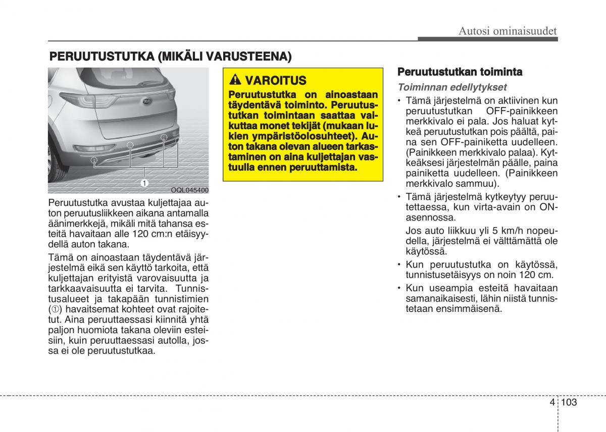 KIA Sportage IV omistajan kasikirja / page 194