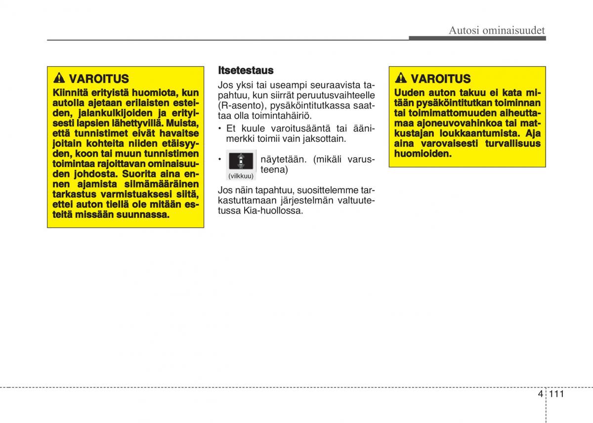 KIA Sportage IV omistajan kasikirja / page 202