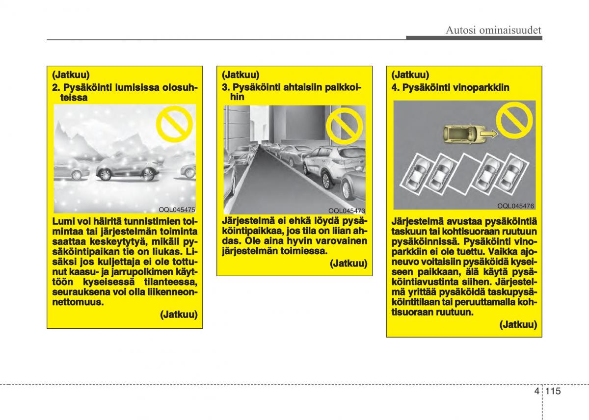 KIA Sportage IV omistajan kasikirja / page 206