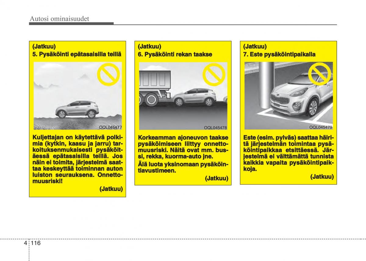 KIA Sportage IV omistajan kasikirja / page 207