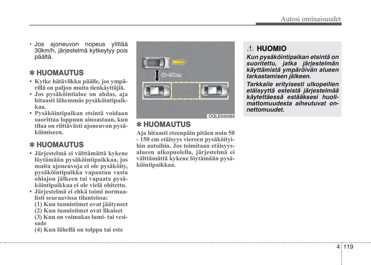 KIA Sportage IV omistajan kasikirja / page 210