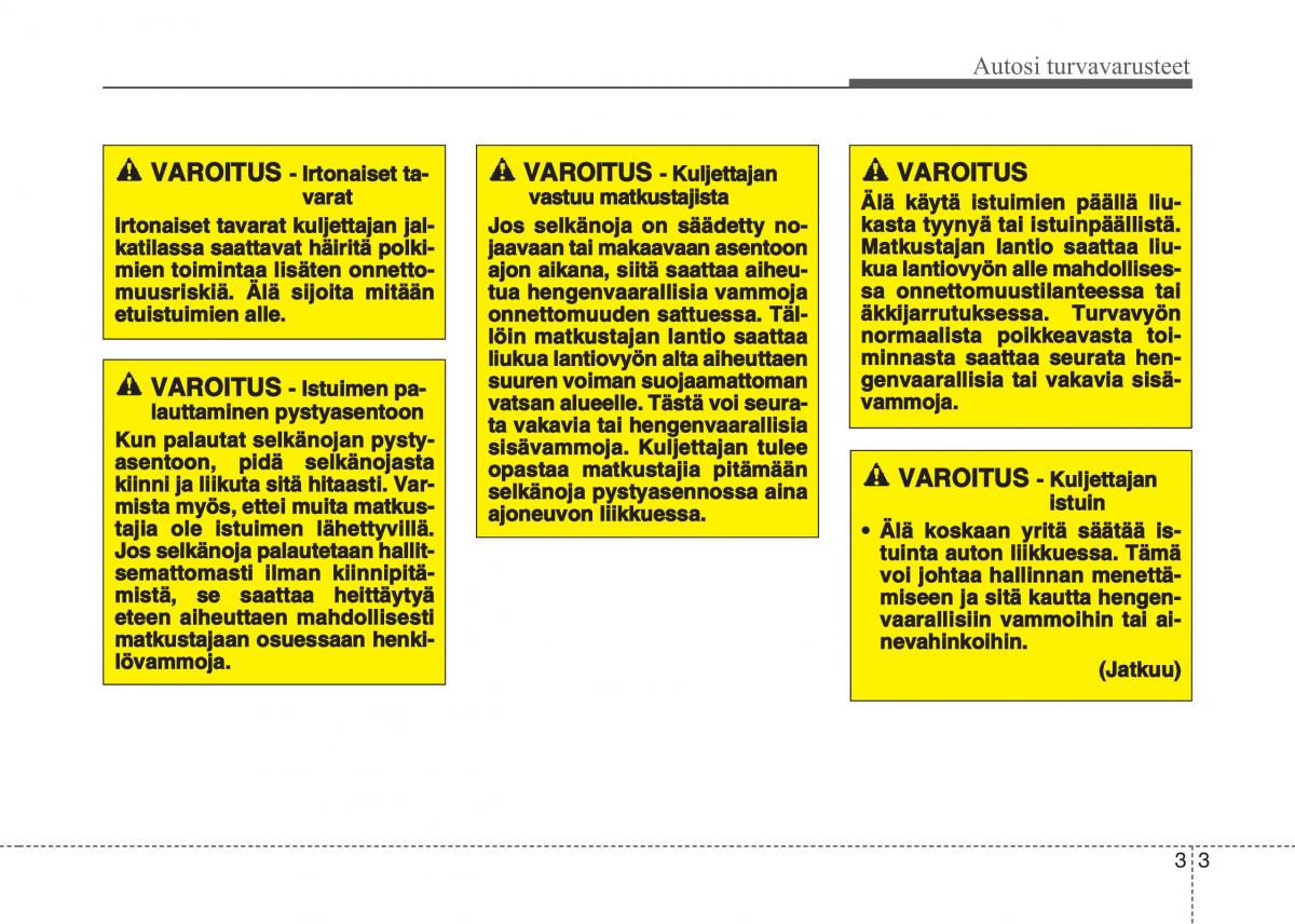 KIA Sportage IV omistajan kasikirja / page 22