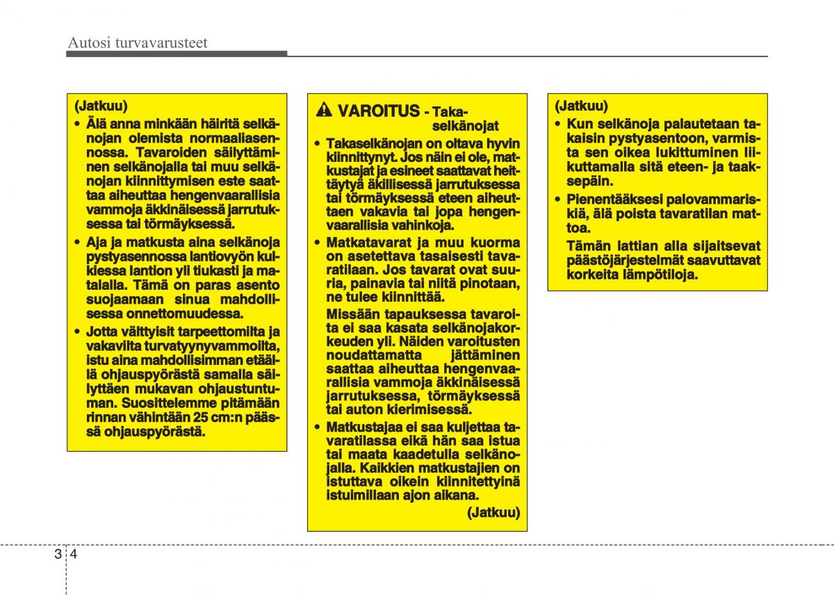 KIA Sportage IV omistajan kasikirja / page 23