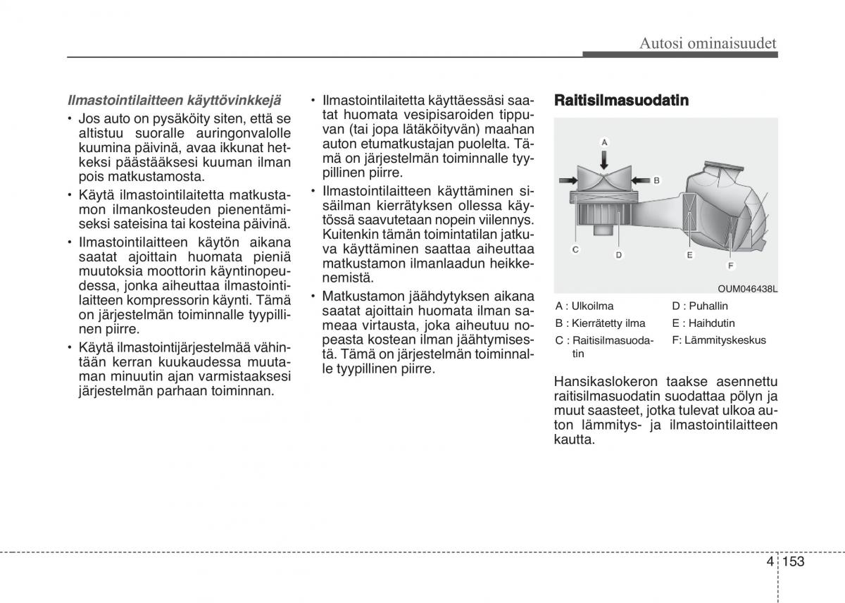 KIA Sportage IV omistajan kasikirja / page 244