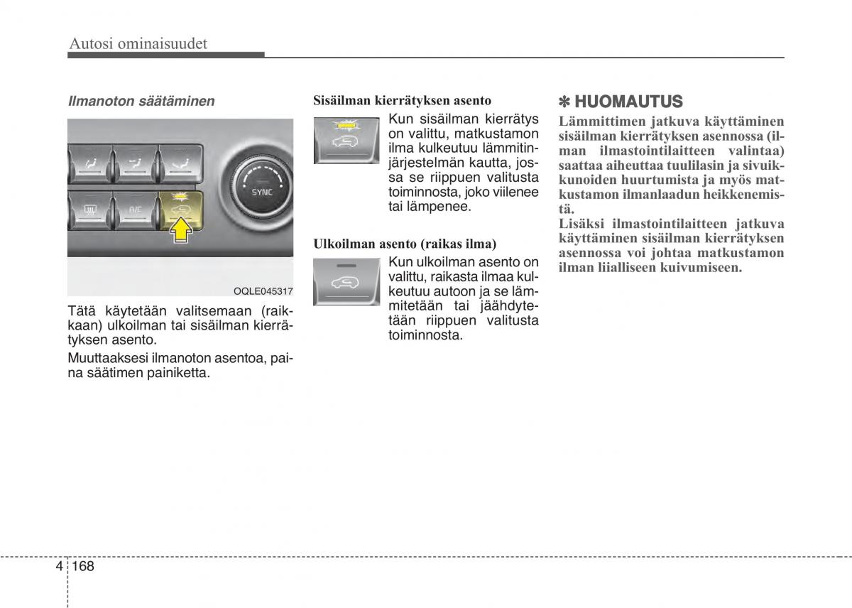 KIA Sportage IV omistajan kasikirja / page 259