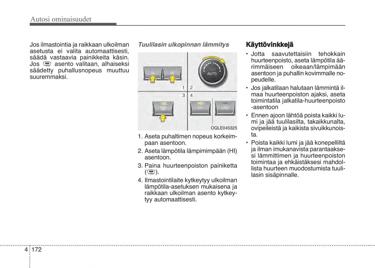 KIA Sportage IV omistajan kasikirja / page 263