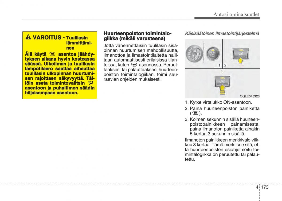 KIA Sportage IV omistajan kasikirja / page 264