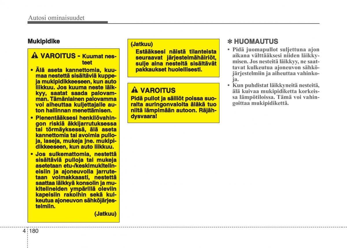 KIA Sportage IV omistajan kasikirja / page 271