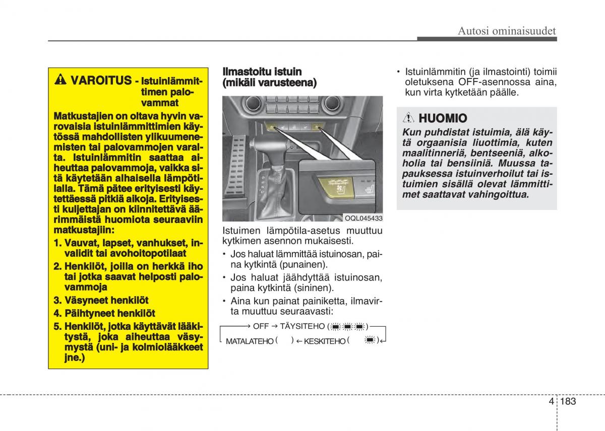 KIA Sportage IV omistajan kasikirja / page 274