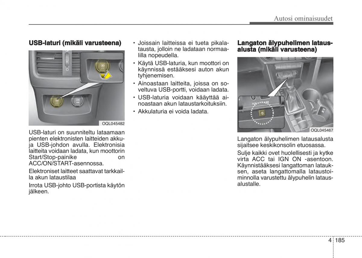 KIA Sportage IV omistajan kasikirja / page 276