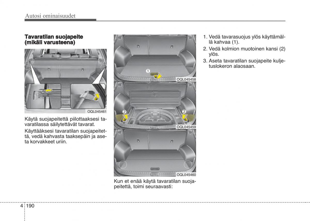 KIA Sportage IV omistajan kasikirja / page 281