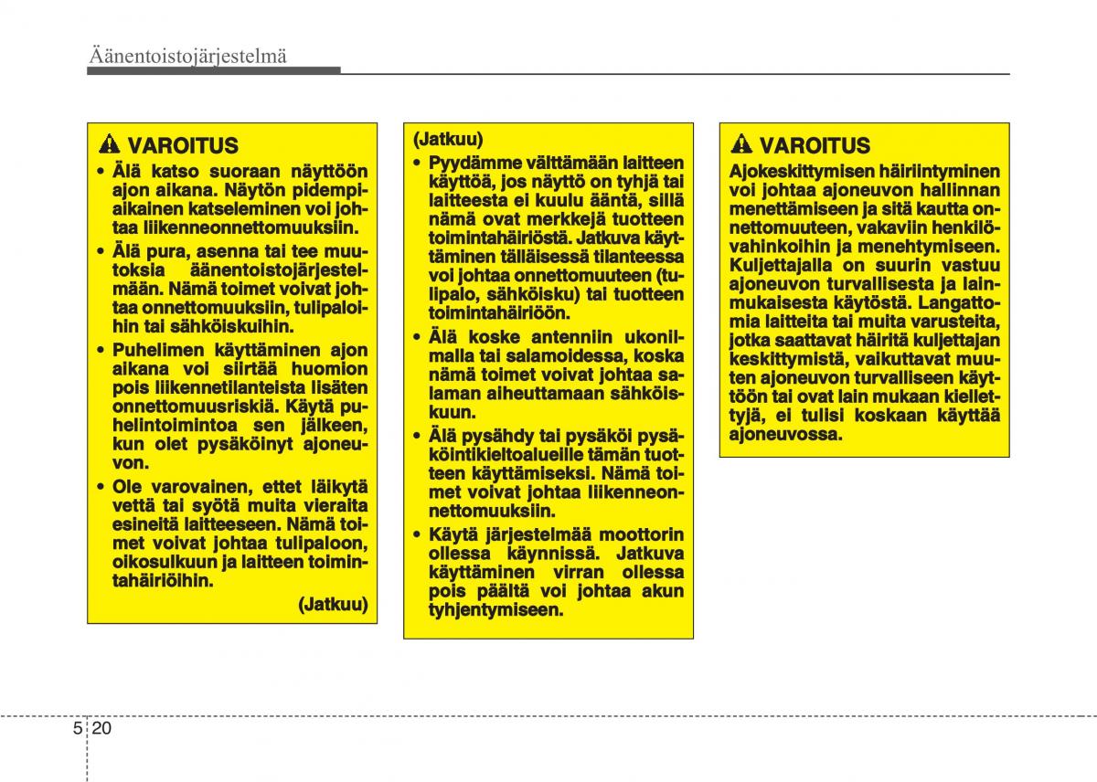 KIA Sportage IV omistajan kasikirja / page 304