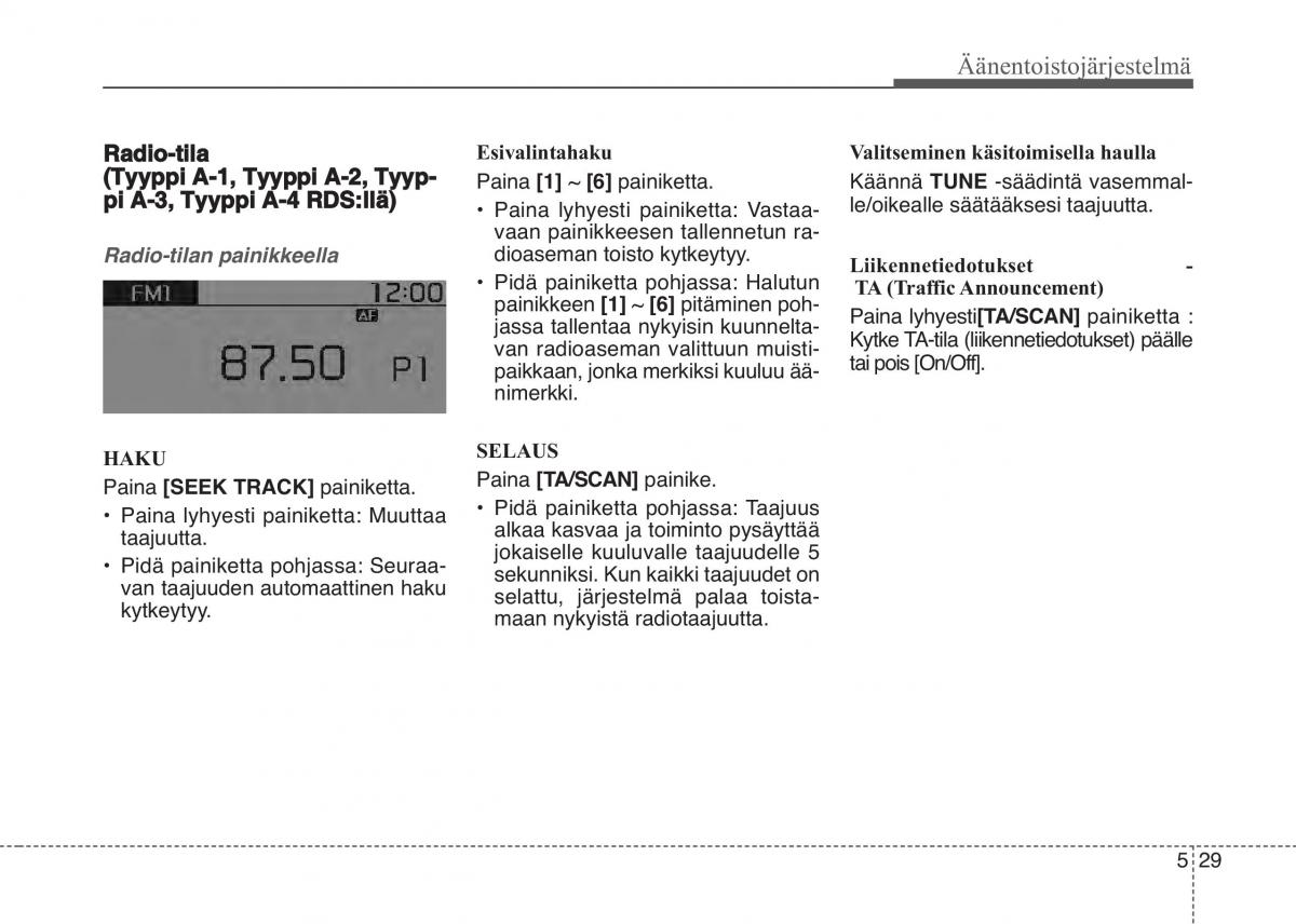 KIA Sportage IV omistajan kasikirja / page 313