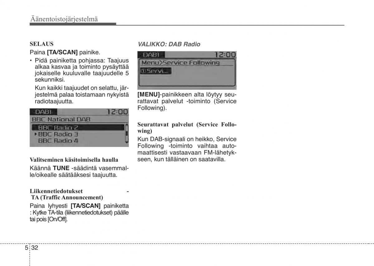 KIA Sportage IV omistajan kasikirja / page 316