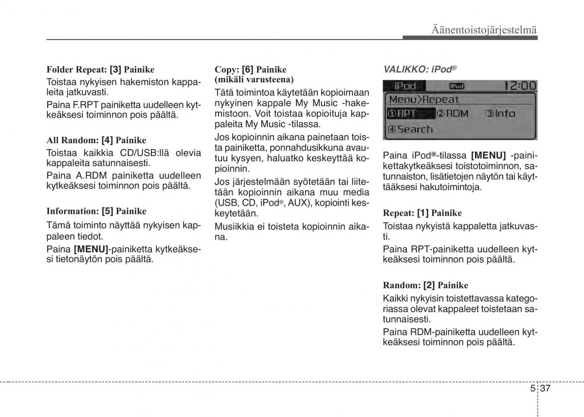 KIA Sportage IV omistajan kasikirja / page 321